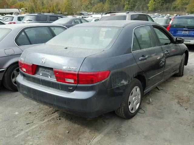 1HGCM56445A155808 - 2005 HONDA ACCORD LX GRAY photo 4