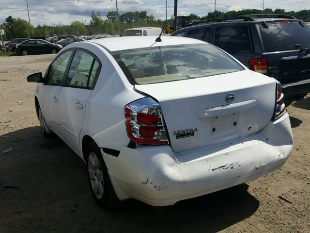 3N1AB61E58L639813 - 2008 NISSAN SENTRA 2.0 WHITE photo 3