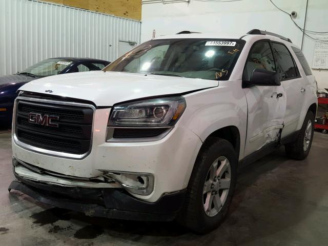 1GKKRPKDXGJ267565 - 2016 GMC ACADIA SLE WHITE photo 2