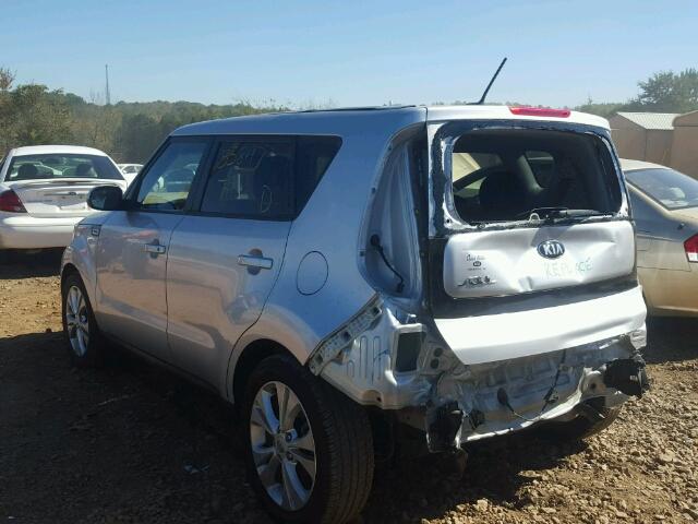 KNDJP3A5XF7761615 - 2015 KIA SOUL + SILVER photo 3