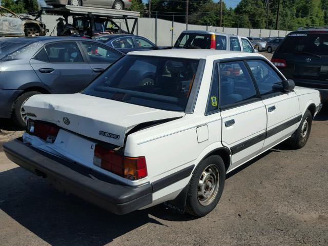 JF1AC4227NC204162 - 1992 SUBARU LOYALE WHITE photo 4