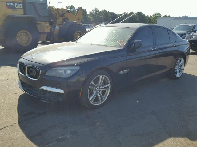 WBAKA8C51ACY35565 - 2010 BMW 750 I BLUE photo 2