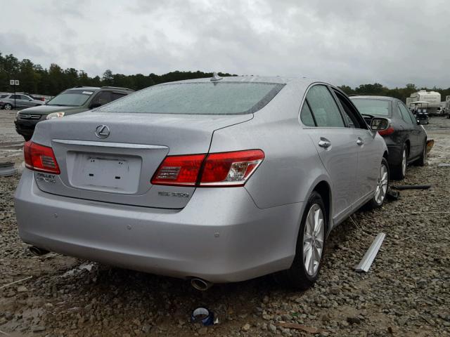 JTHBK1EG5A2394372 - 2010 LEXUS ES SILVER photo 4