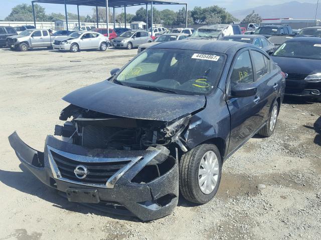 3N1CN7AP0GL871449 - 2016 NISSAN VERSA S BLUE photo 2