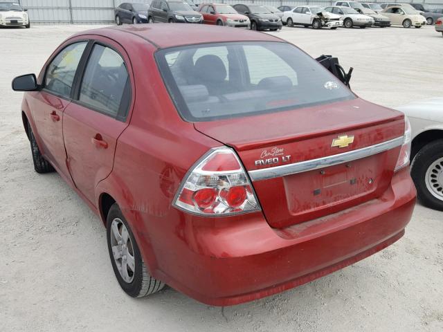 KL1TD5DE5BB238817 - 2011 CHEVROLET AVEO LS RED photo 3