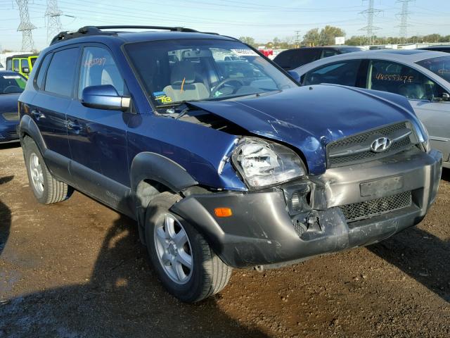 KM8JN12D45U182566 - 2005 HYUNDAI TUCSON BLUE photo 1