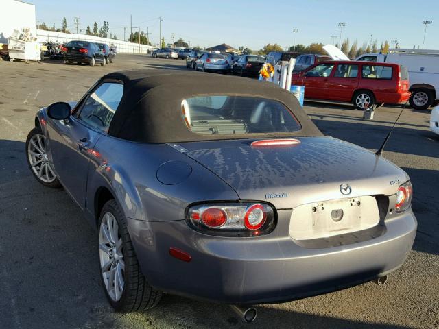 JM1NC25F170130224 - 2007 MAZDA MX-5 MIATA GRAY photo 3