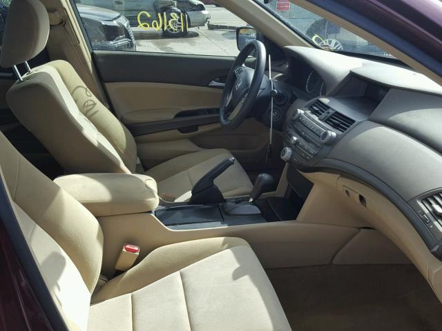 JHMCP26428C049269 - 2008 HONDA ACCORD MAROON photo 5