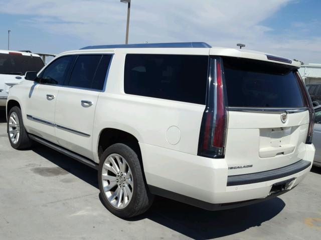 1GYS4JKJ9FR198858 - 2015 CADILLAC ESCALADE E WHITE photo 3