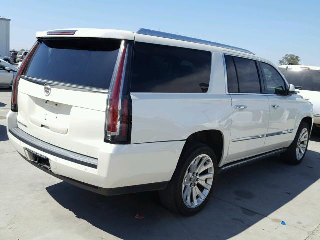 1GYS4JKJ9FR198858 - 2015 CADILLAC ESCALADE E WHITE photo 4