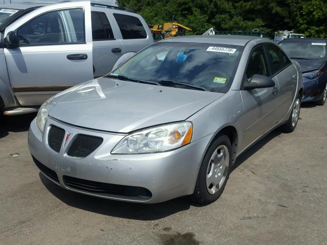 1G2ZF58B374275118 - 2007 PONTIAC G6 VALUE L SILVER photo 2