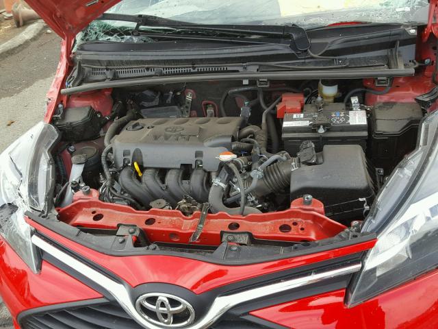 VNKKTUD37GA067766 - 2016 TOYOTA YARIS L RED photo 7