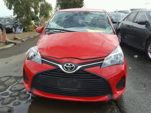 VNKKTUD37GA067766 - 2016 TOYOTA YARIS L RED photo 9