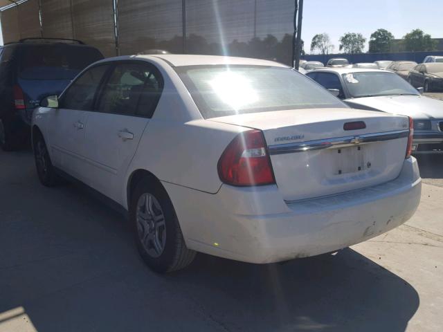 1G1ZS58N18F107445 - 2008 CHEVROLET MALIBU LS თეთრი ფოტო 3