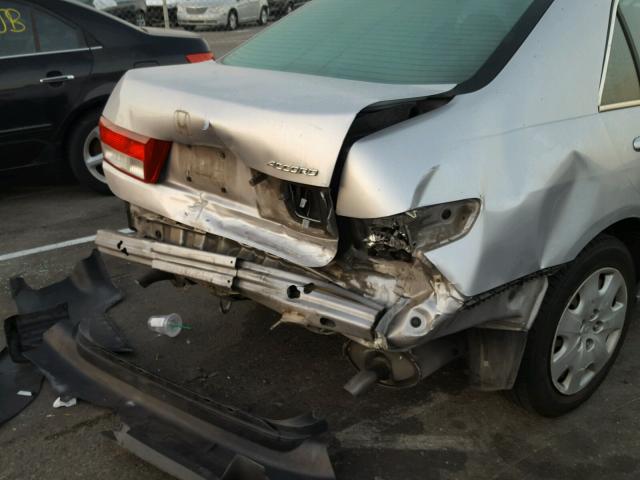 1HGCM66334A026602 - 2004 HONDA ACCORD LX SILVER photo 9