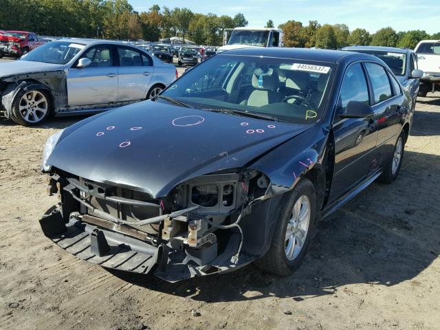 2G1WF5E32D1106929 - 2013 CHEVROLET IMPALA LS BLACK photo 2