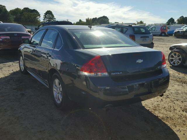 2G1WF5E32D1106929 - 2013 CHEVROLET IMPALA LS BLACK photo 3