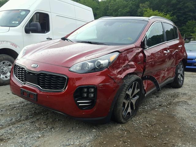 KNDPRCA67H7206489 - 2017 KIA SPORTAGE S RED photo 2