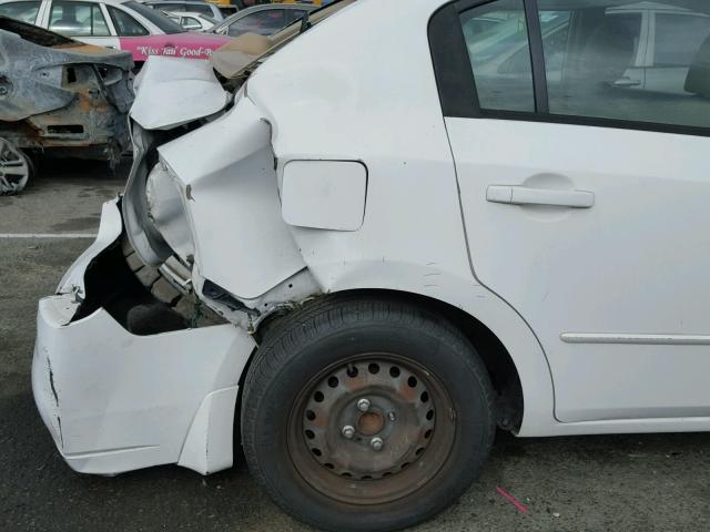 3N1AB61E69L657352 - 2009 NISSAN SENTRA 2.0 WHITE photo 9