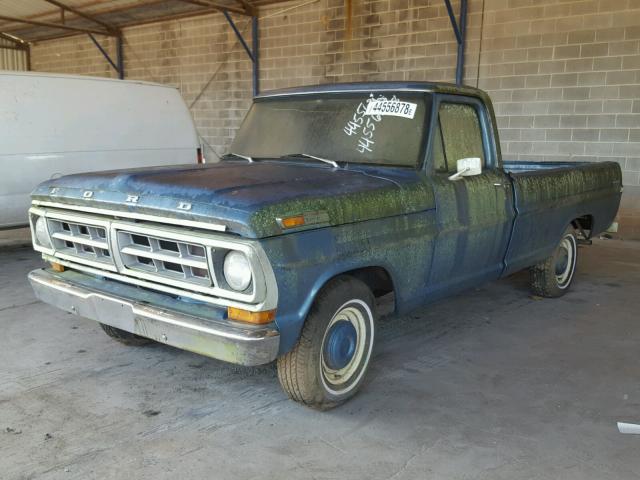 F10GCL66477 - 1971 CABIN TRAILER F100 SERIE BLUE photo 2