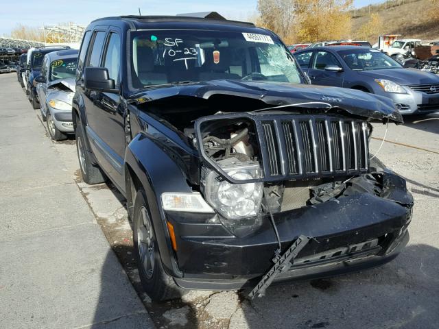 1J8GN28K08W254861 - 2008 JEEP LIBERTY SP BLACK photo 1