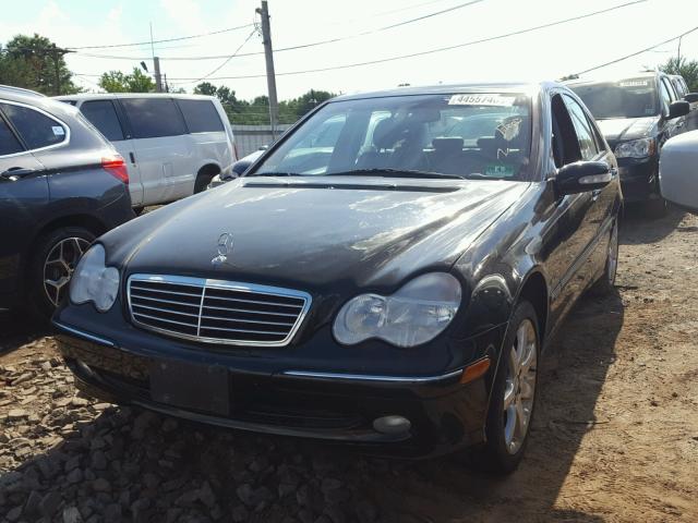 WDBRF84J83F392586 - 2003 MERCEDES-BENZ C 320 4MAT BLACK photo 2