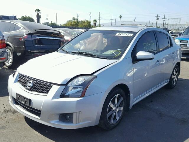 3N1AB6AP3CL637181 - 2012 NISSAN SENTRA 2.0 SILVER photo 2