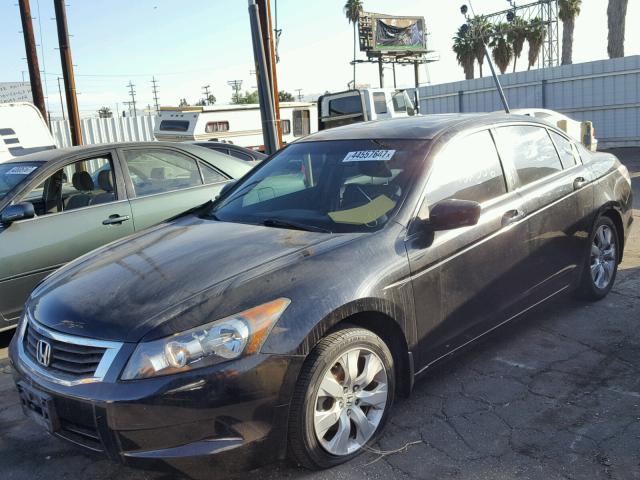JHMCP26878C068144 - 2008 HONDA ACCORD EXL BLACK photo 2