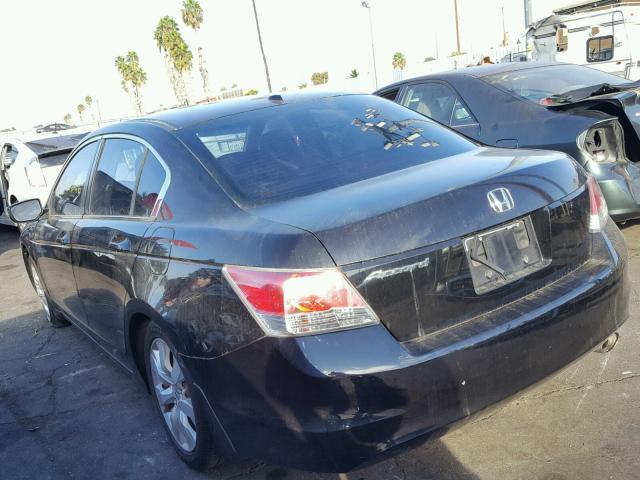 JHMCP26878C068144 - 2008 HONDA ACCORD EXL BLACK photo 3