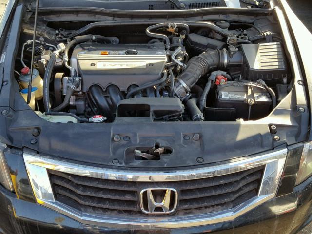 JHMCP26878C068144 - 2008 HONDA ACCORD EXL BLACK photo 7