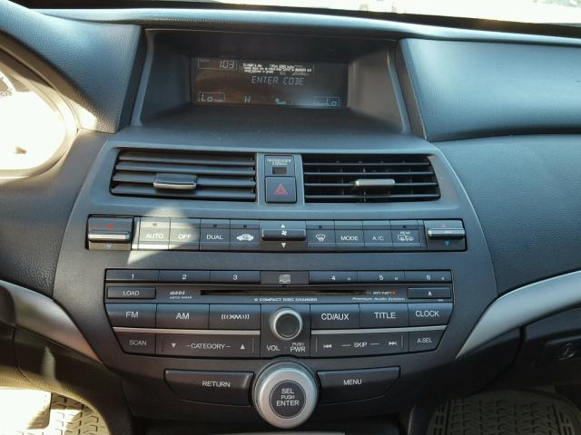 JHMCP26878C068144 - 2008 HONDA ACCORD EXL BLACK photo 9