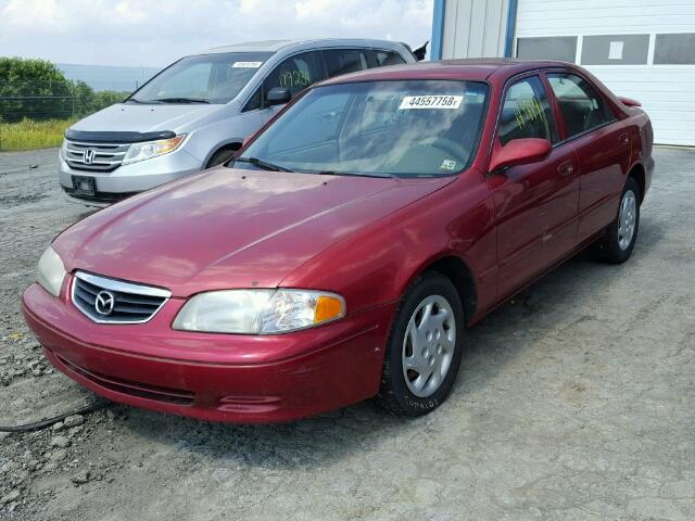 1YVGF22C4Y5140870 - 2000 MAZDA 626 ES BURGUNDY photo 2