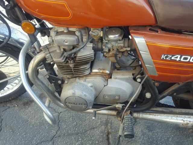 KZ400A503410 - 1978 KAWASAKI KZ400 ORANGE photo 7