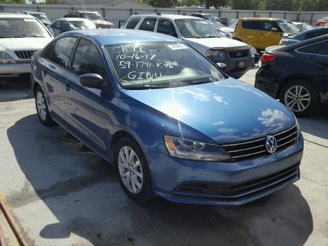 3VWD17AJ0FM285638 - 2015 VOLKSWAGEN JETTA BLUE photo 1