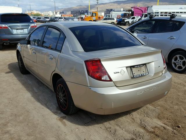 1G8AJ52F14Z137539 - 2004 SATURN ION GOLD photo 3