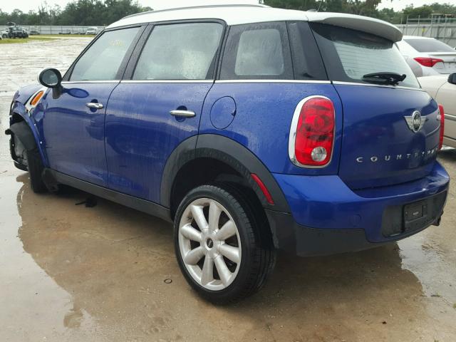 WMWZB3C50FWR44460 - 2015 MINI COOPER COU BLUE photo 3