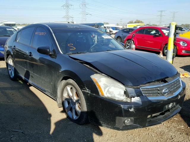 1N4BA41E17C824529 - 2007 NISSAN MAXIMA BLACK photo 1