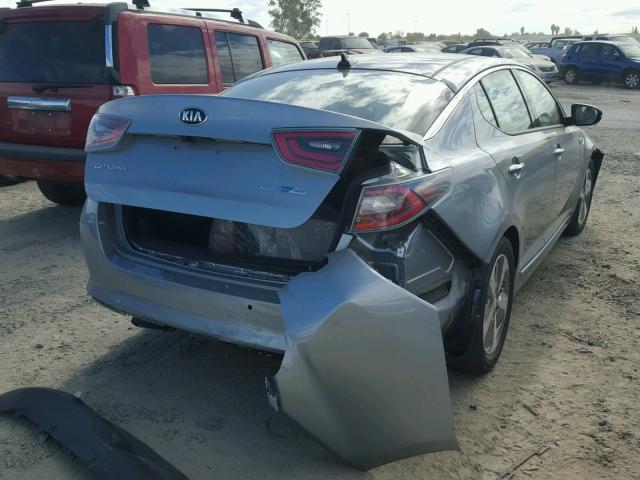 KNAGN4AD9G5098254 - 2016 KIA OPTIMA HYB SILVER photo 4