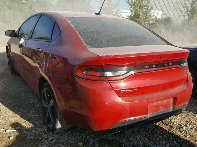 1C3CDFBB5GD519409 - 2016 DODGE DART SXT RED photo 3