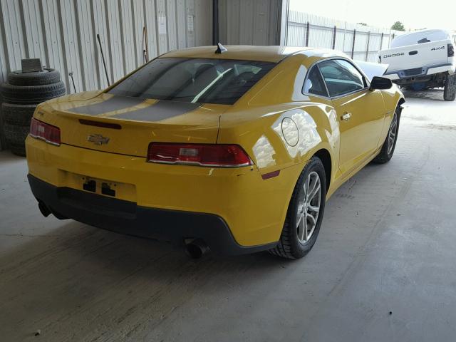 2G1FB1E31F9151370 - 2015 CHEVROLET CAMARO LS YELLOW photo 4