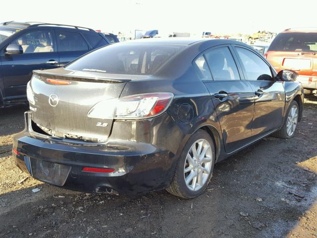 JM1BL1V53C1671395 - 2012 MAZDA 3 S BLACK photo 4