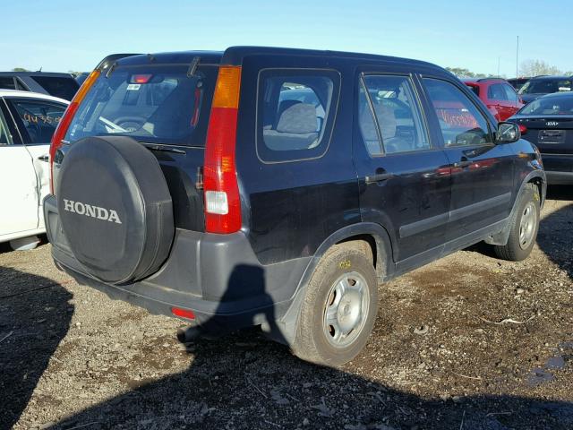 JHLRD78404C047208 - 2004 HONDA CR-V LX BLACK photo 4