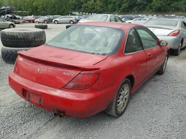 19UYA2257XL005565 - 1999 ACURA 3.0CL RED photo 4