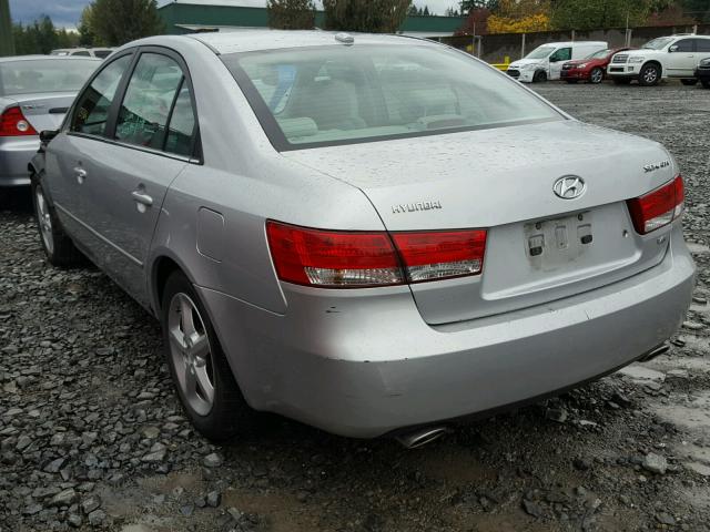 5NPEU46F07H284711 - 2007 HYUNDAI SONATA SE SILVER photo 3