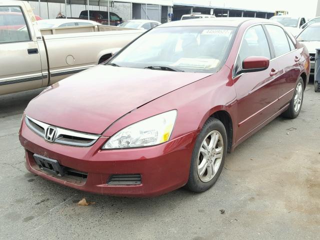 1HGCM567X6A161656 - 2006 HONDA ACCORD EX 勃艮第红 照片 2