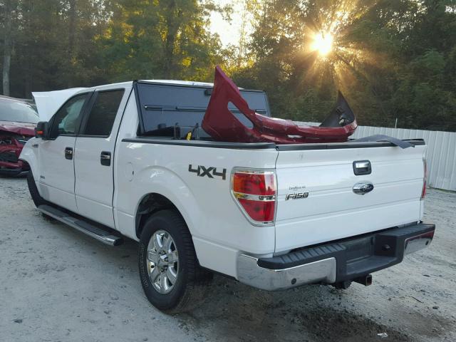 1FTFW1ET8DFB05843 - 2013 FORD F150 WHITE photo 3