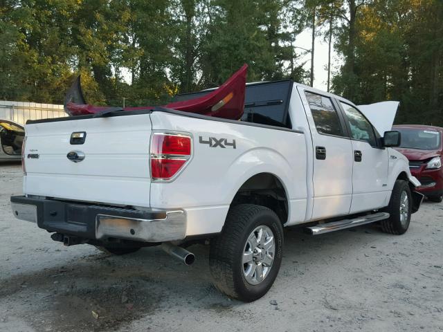 1FTFW1ET8DFB05843 - 2013 FORD F150 WHITE photo 4