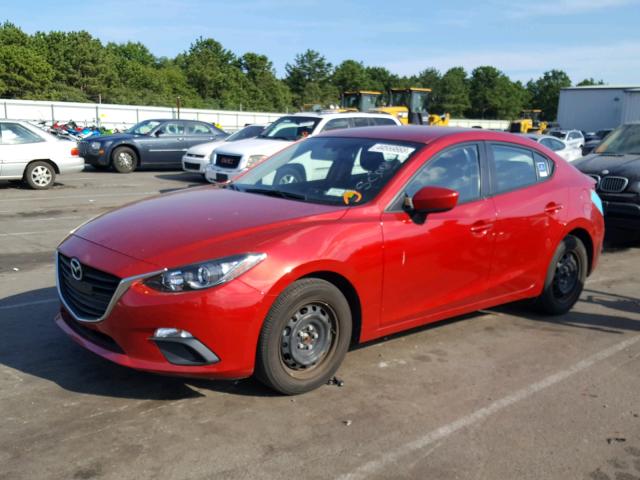 JM1BM1T76E1210454 - 2014 MAZDA 3 SV RED photo 2