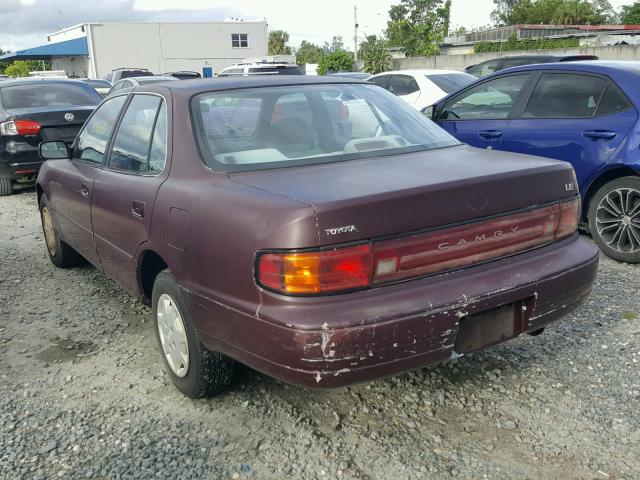 4T1SK12E1NU030105 - 1992 TOYOTA CAMRY LE RED photo 3