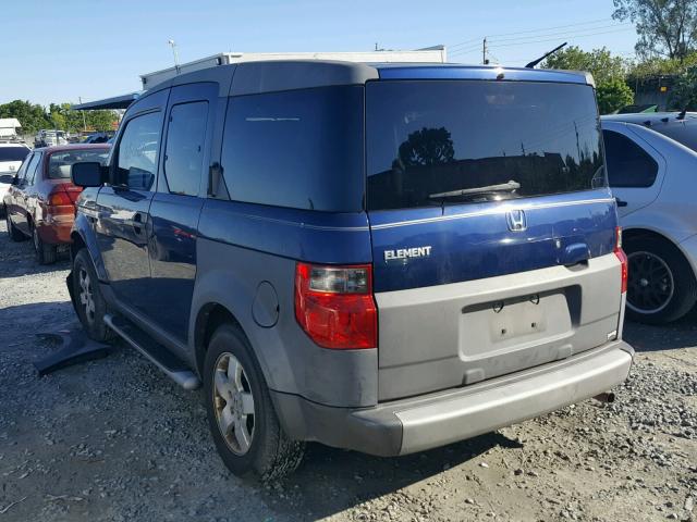 5J6YH28563L008995 - 2003 HONDA ELEMENT BLUE photo 3